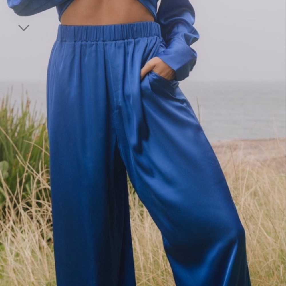 Cobalt Blue Daily Drill Silk Set